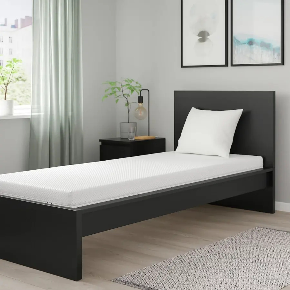 Матрас для односпальной кровати - ÅBYGDA IKEA/ ОБЮГДА ИКЕА, 90х200 см, белый