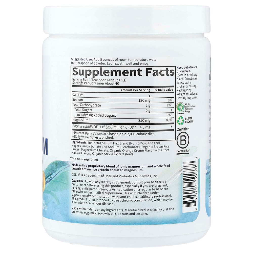 Garden of Life, Dr. Formulated, цельнопищевой магний, с апельсиновым вкусом, 197,4 г (7 унций)