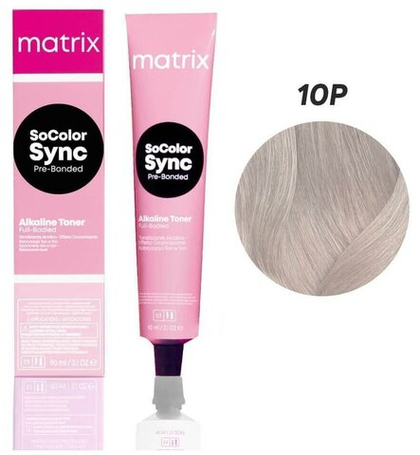 Matrix Краска для волос без аммиака SoColor Sync Pre-Bonded 10P Очень-очень светлый блондин жемчужный 90 мл.
