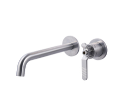 Смеситель для раковины настенный матовый хром Bronze de luxe 1760'S LOFT