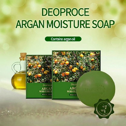 Deoproce Argan Moisture Soap увлажняющее мыло с аргановым маслом