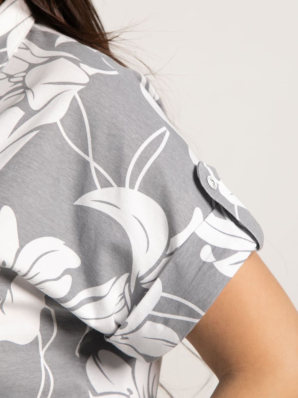 Блуза Флорал (серая) Б15584-20М LT Collection