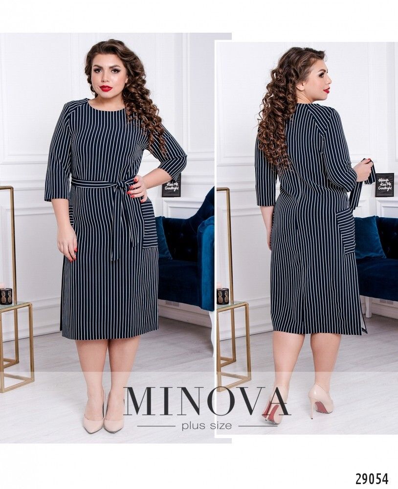 Платье 1126б-синий Minova Платье 1126б-синий Minova