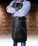 Мужской кожаный фартук "ДВА В ОДНОМ"