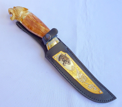 Нож " "С головой пантеры №1"