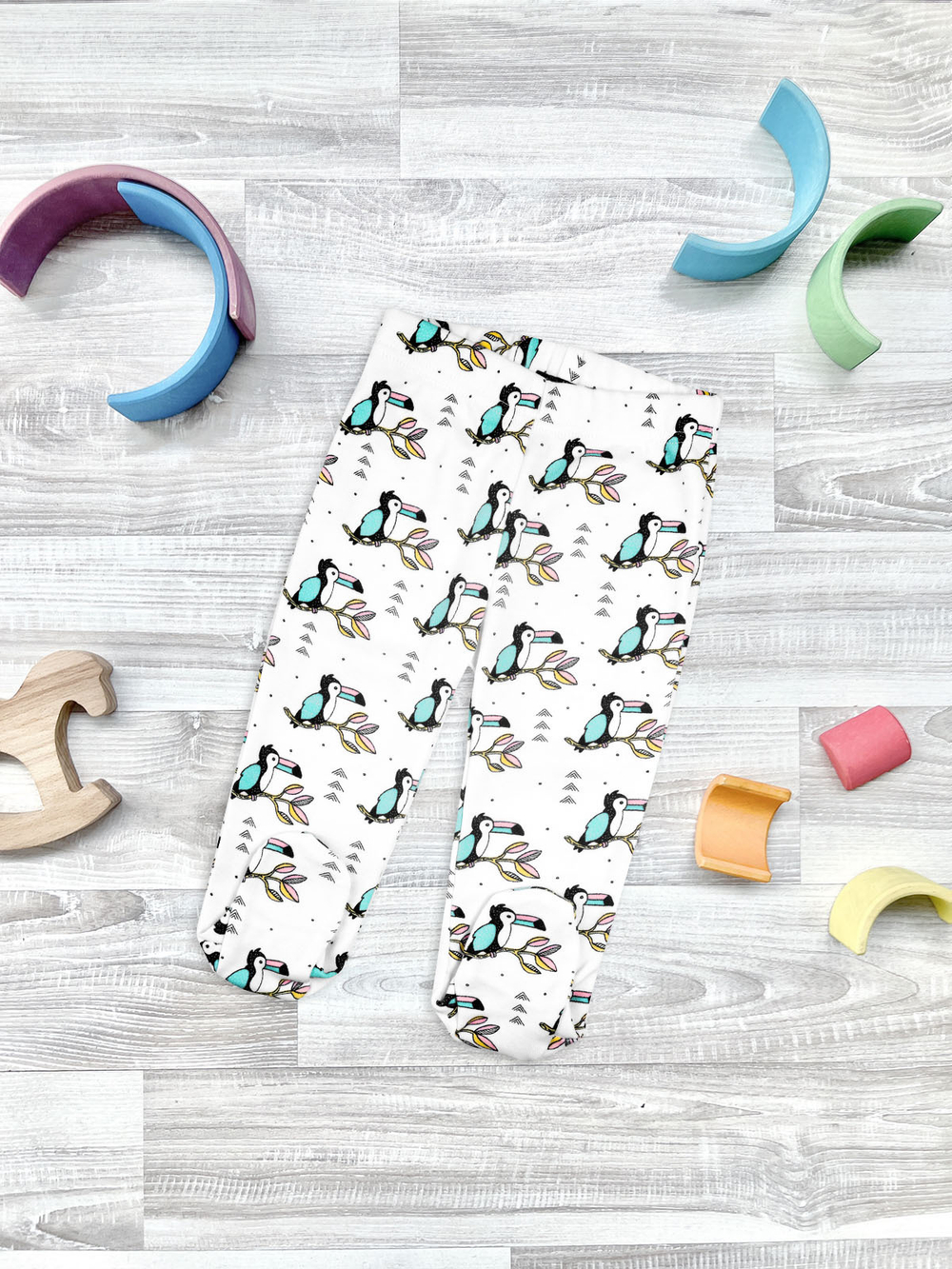 Ползунки на резинке Mjölk Туканы