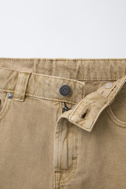 ZARA ШОРТЫ СВОБОДНОГО КРОЯ, ОХРА