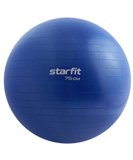 Фитбол GB-108 антивзрыв, 1200 гр, темно-синий, 75 см