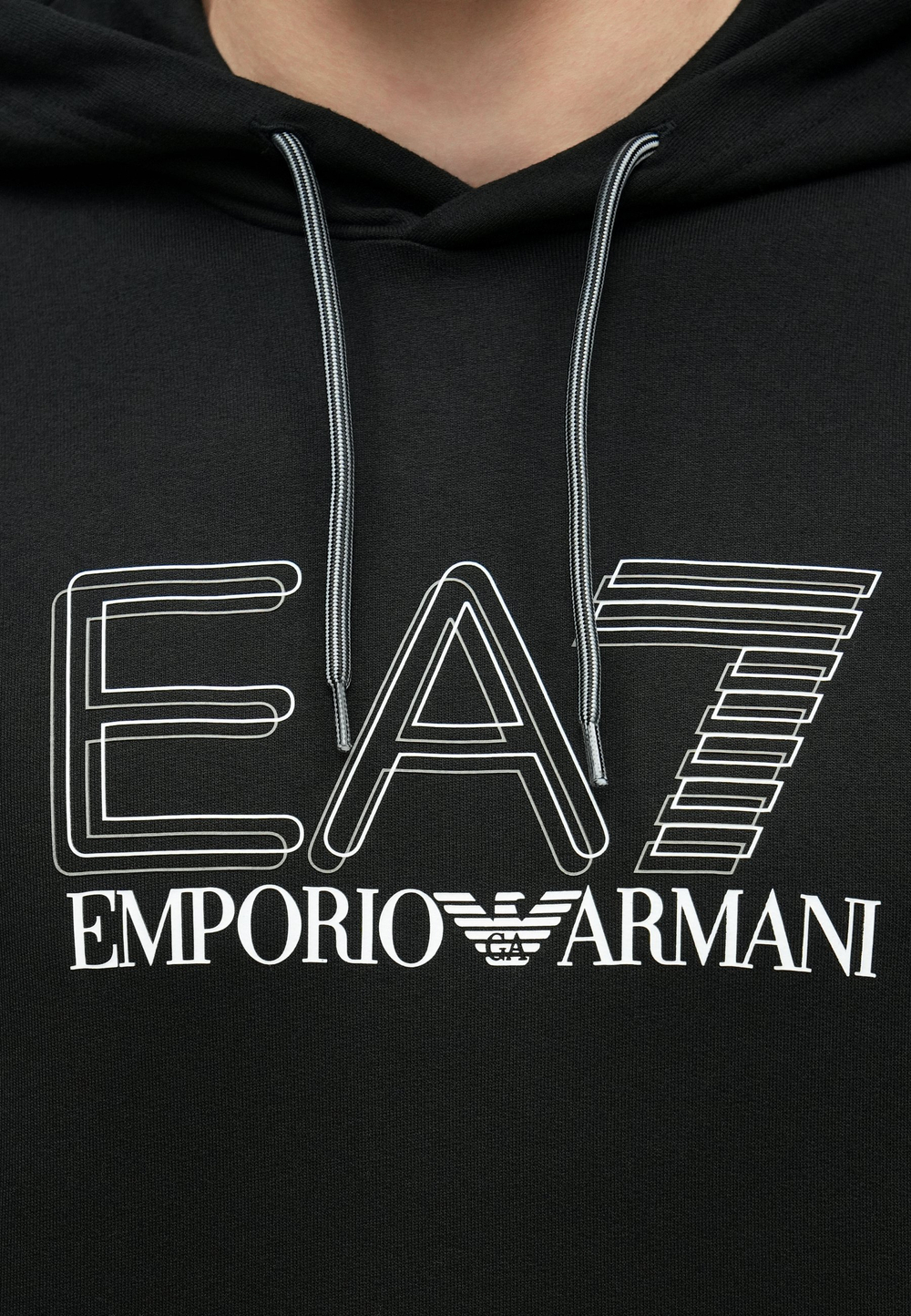 EA7 Emporio Armani UNISEX - Толстовка с капюшоном - Чёрный