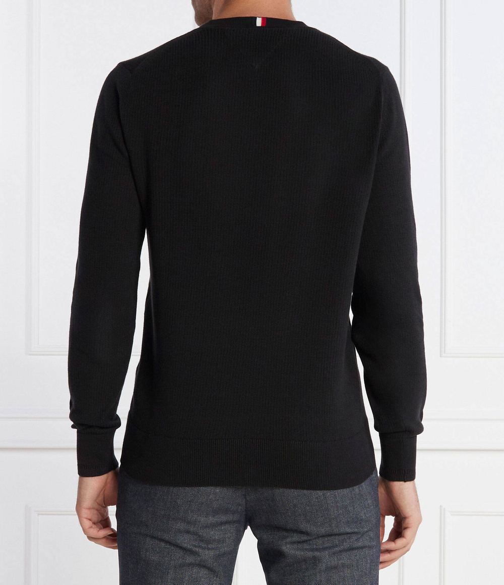 Свитер CHAIN RIDGE STRUCTURE Tommy Hilfiger - черный(MW0MW33511)