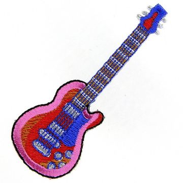 Нашивка Гитара мал голубая