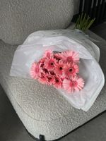 Букет из гербер в нежно-розовом оттенке 15 шт