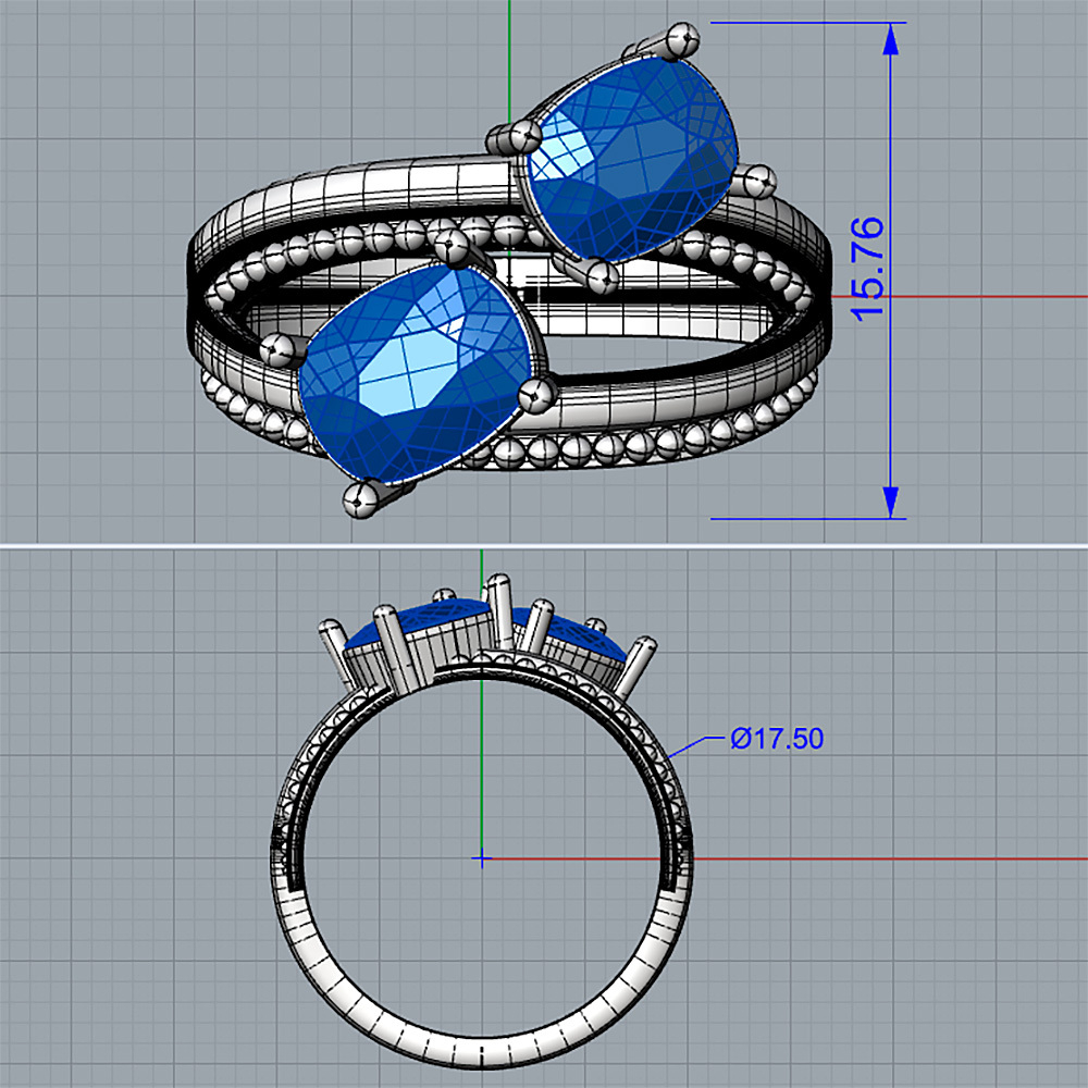 кольцо 3д модель
