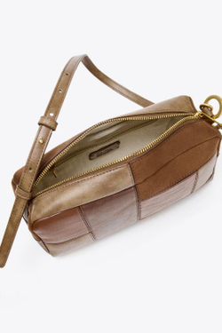 ZARA СУМКА С ПЭЧВОРКОМ, РАЗНОЦВЕТНЫЙ