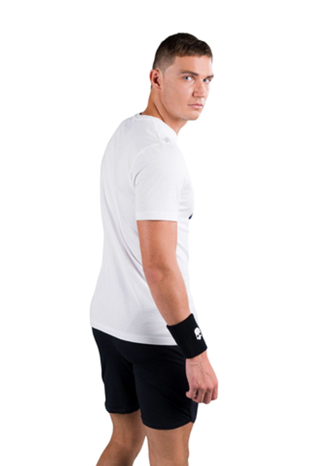 Теннисная футболка Hydrogen City Cotton Tee Man - white/paris