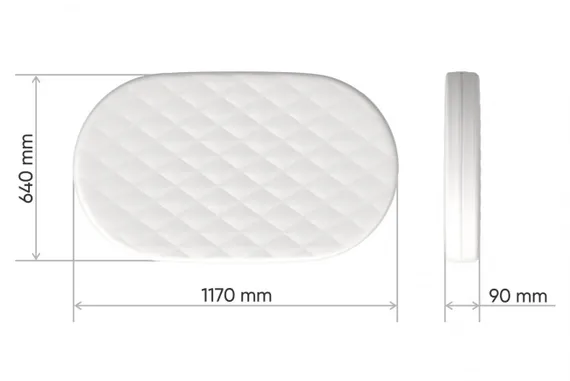 Матрас для кроватки Ellipsebed кокос/форплит/латекс 9 см