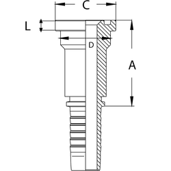 Фитинг DN 20 SFS 3/4 41.3