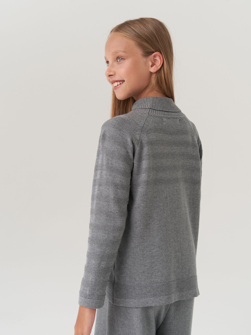 Водолазка в школу для девочки AT743  серый