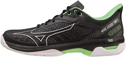 Теннисные кроссовки Mizuno Wave Exceed Tour 5 AC - black/silver/techgreen