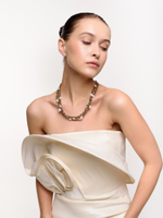 Колье "Bronze square" Silver