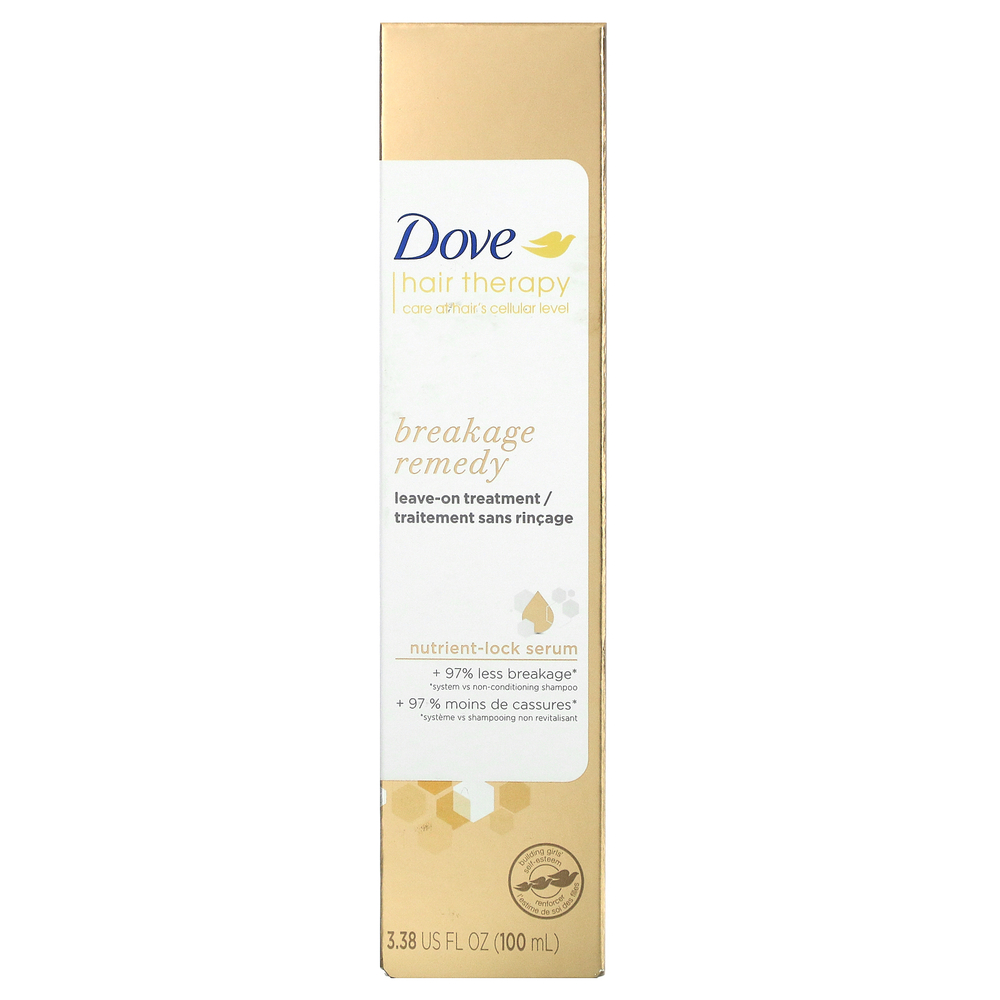 Dove, Hair Therapy, Несмываемое средство от ломкости, 3,38 жидких унций (100 мл)