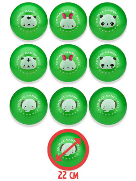 Мяч детский 22см "Милый зверек" ассорти НЕ НАДУТЫЙ