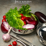 Миска Jolly Kitchen, нержавеющая сталь, двойные стенки, глубокая, 18 см