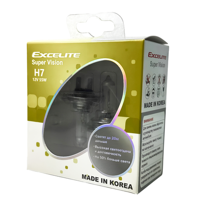 Лампа H7 55W 12V SV PX26d Excelite комплект усиленный