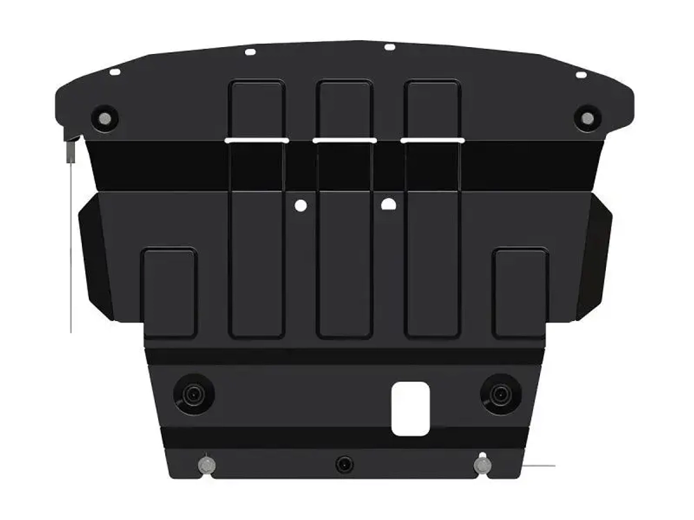 Защита картера и КПП Sheriff для Ford Fiesta (Mk6) Рестайлинг 2012-2019 арт.08.4226