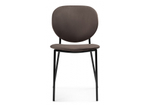 Стул на металлокаркасе Woodville Саранда кофе, черный глянец