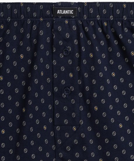 Трусы (2 шт) мужские семейные Atlantic 2MBX-069, хлопок, темно-синий + темно-голубой