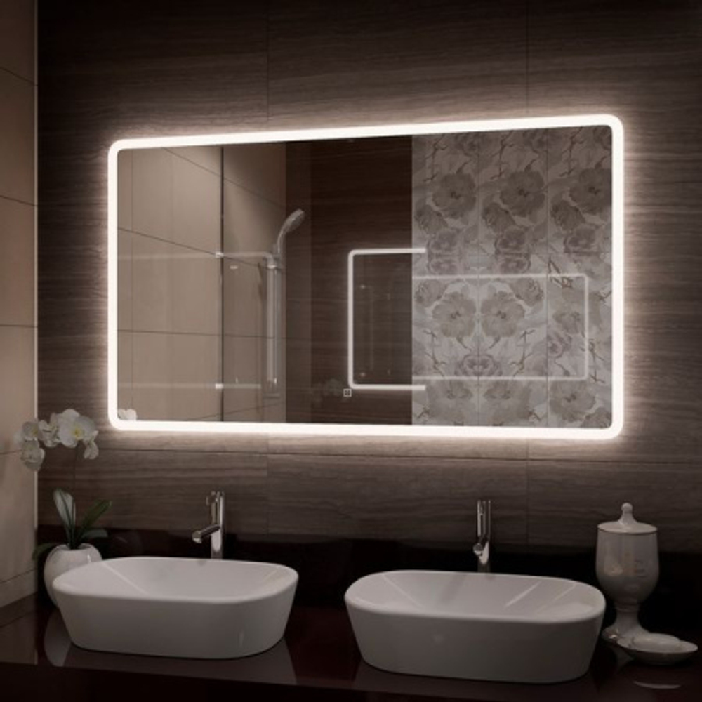Зеркало Comforty Лотос-120 LED-подсветка, бесконтактный сенсор