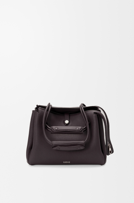 Loewe Сумка Madrid среднего размера из мягкой зернистой телячьей кожи, темно-коричневый