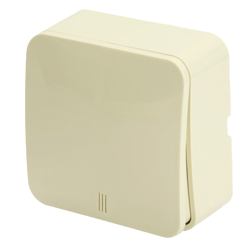 Выключатель открытой установки 1-клавишный с индикатором, STEKKER, 250В, 10А, IP20, серия София, слоновая кость, MSW10-11-20-04 49472