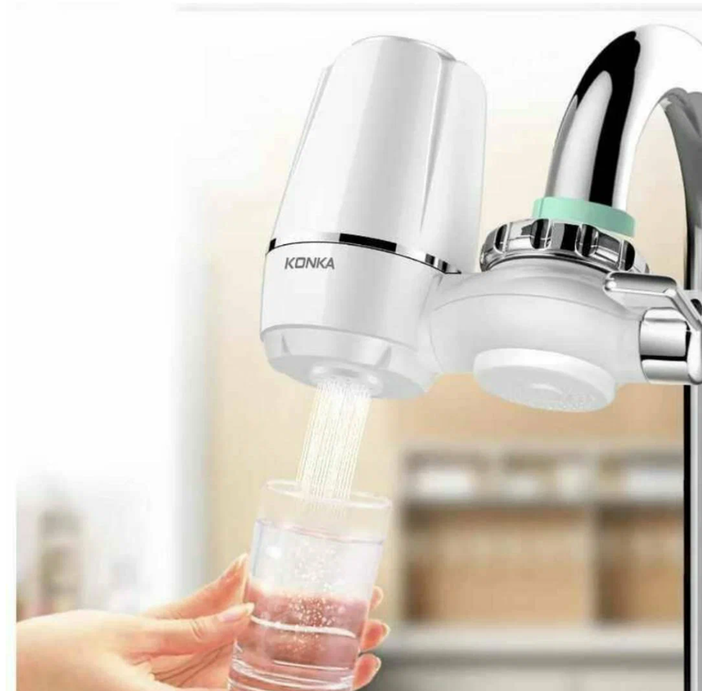 Водоочиститель для крана Konka KPW-LT01 Фильтр насадка на кран многослойный для очистки воды