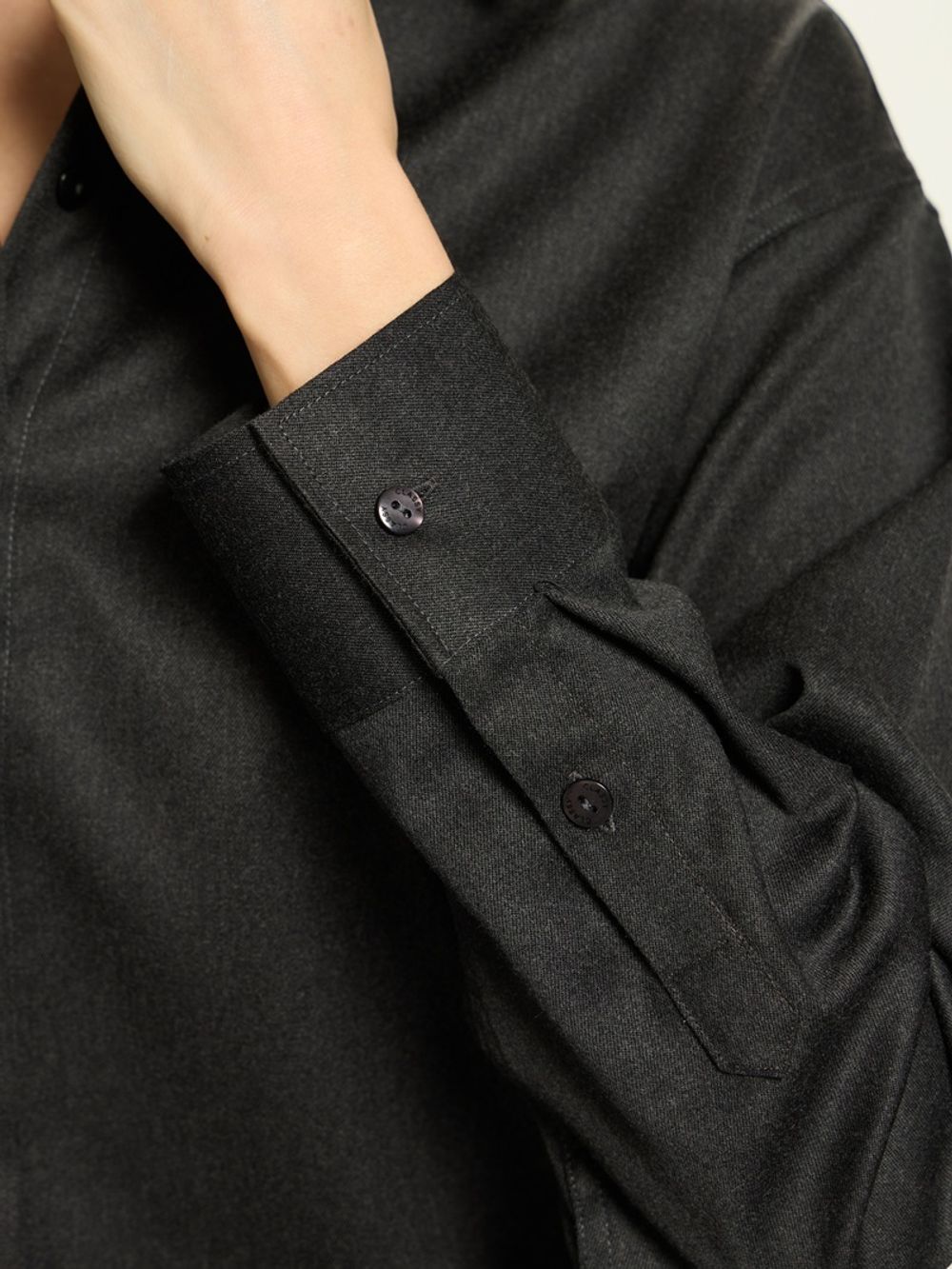 Рубашка Хельсинки графит шерсть