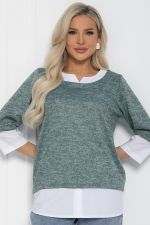 Джемпер Нежный акцент (мята) Б12615-4 LT Collection
