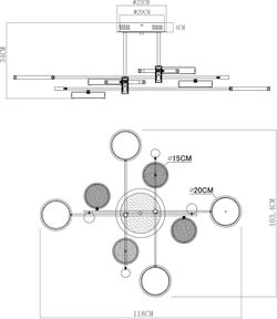 Потолочная люстра Arte Lamp