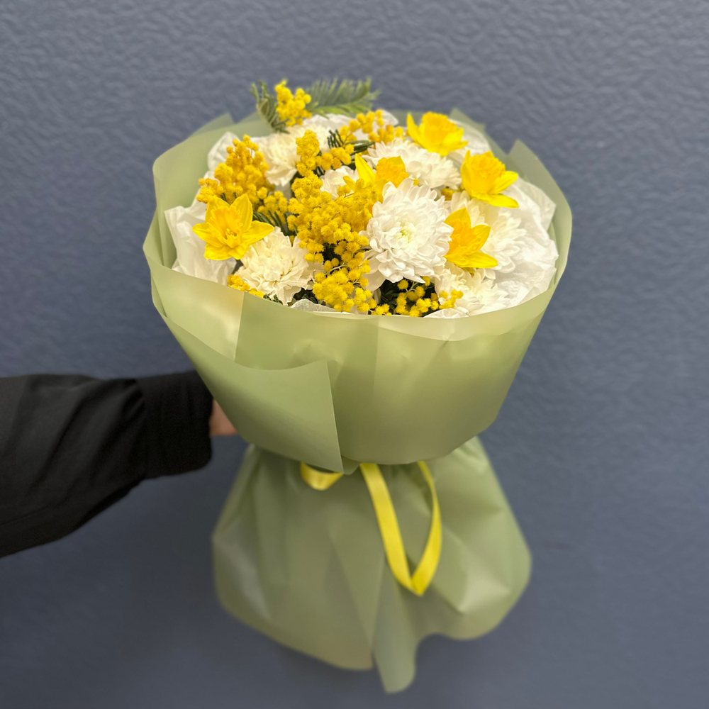 Весенний букет с нарциссами #46