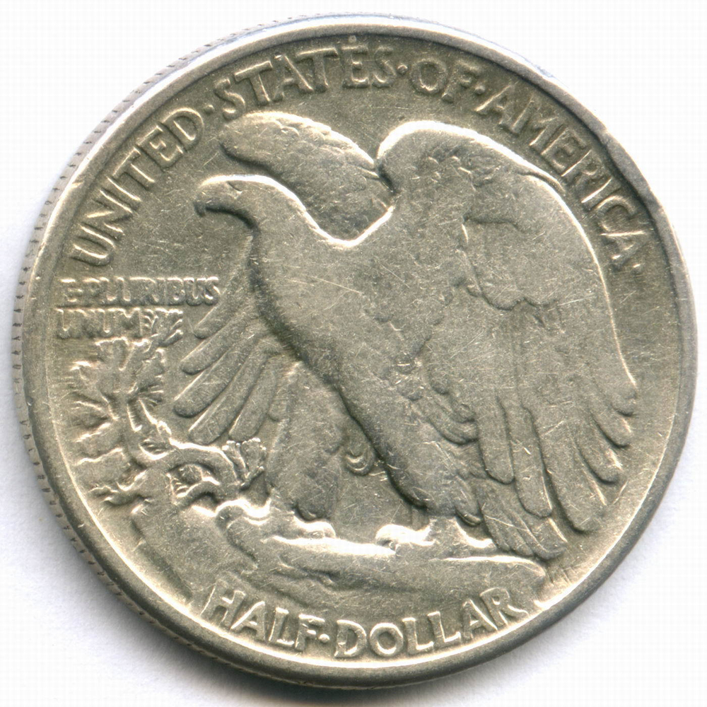 1/2 доллара 1945. США F (Шагающая Cвобода)