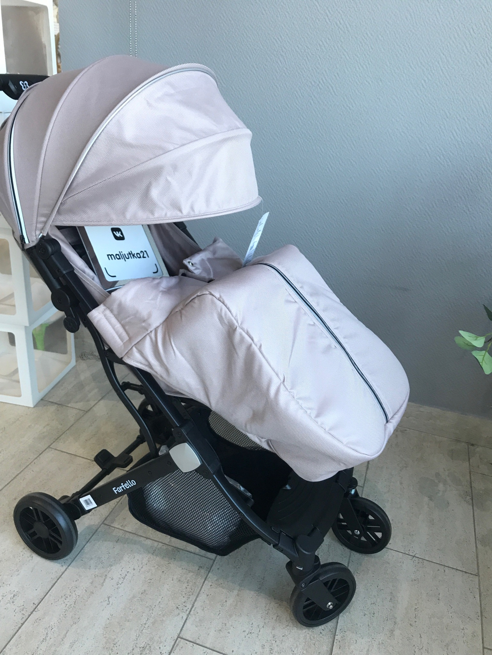 Kоляска детская прогулочная Farfello Comfy Go Comfort (Beige/Бежевый CG-004)