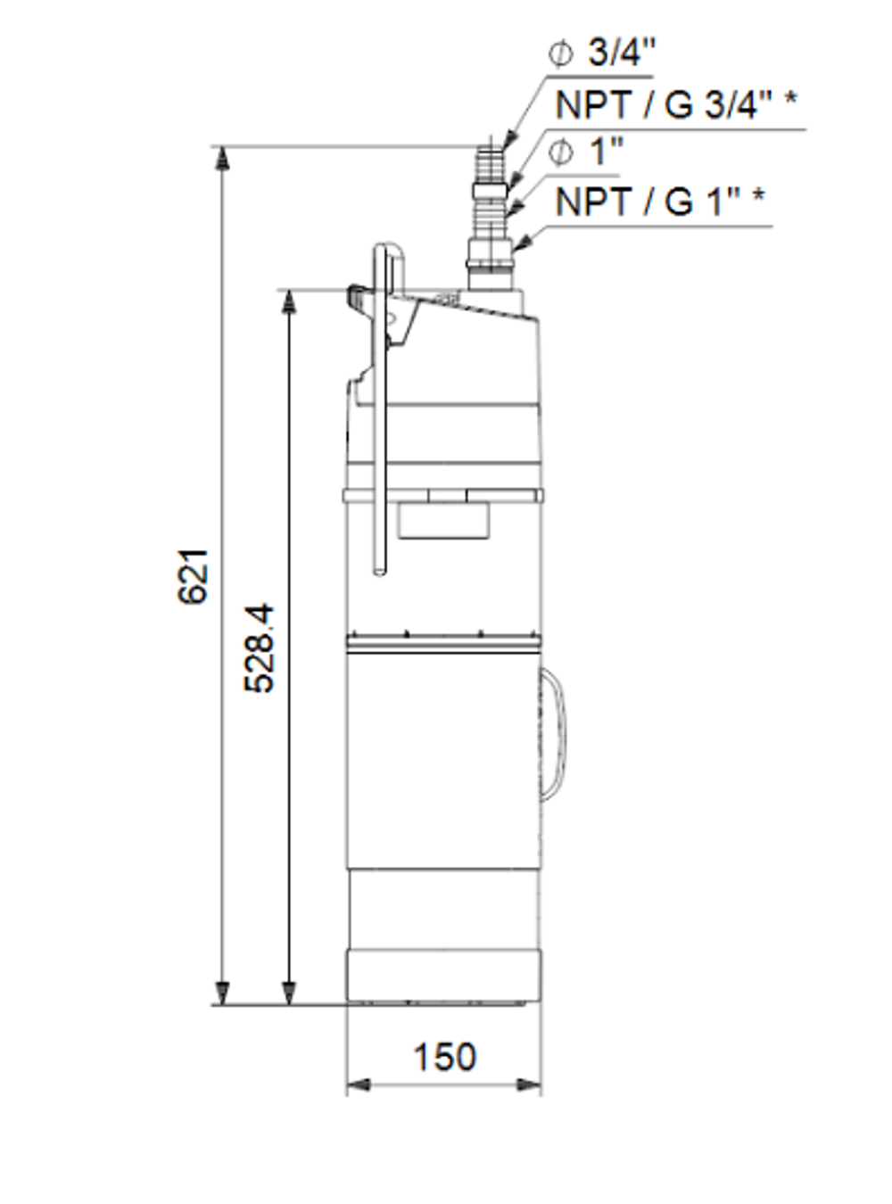 Колодезный насос Grundfos SBA 3-35 A