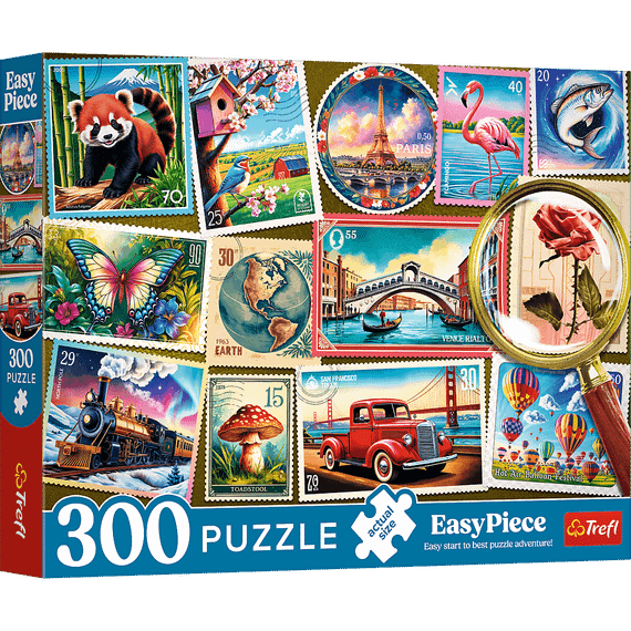 Pazl \ Puzzle \ Пазлы Puzzles - "300 EasyPiece" - Postage stamps
