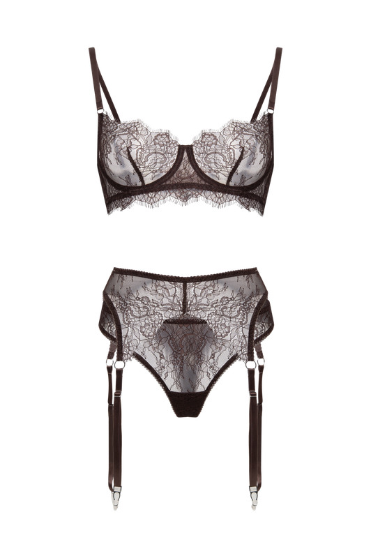 Пояс для чулок Classic шоколад