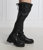 Кожаные ботфорты lowland Stuart Weitzman - черный(S6059)