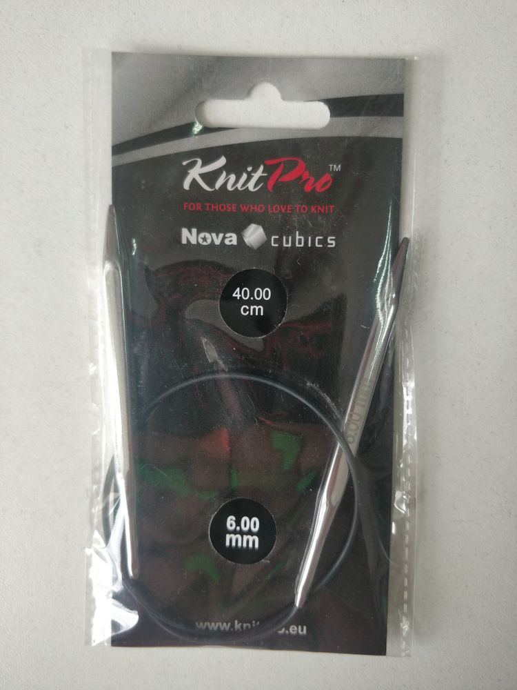 Спицы круговые Knit Pro Nova Cubics 40см - 6мм