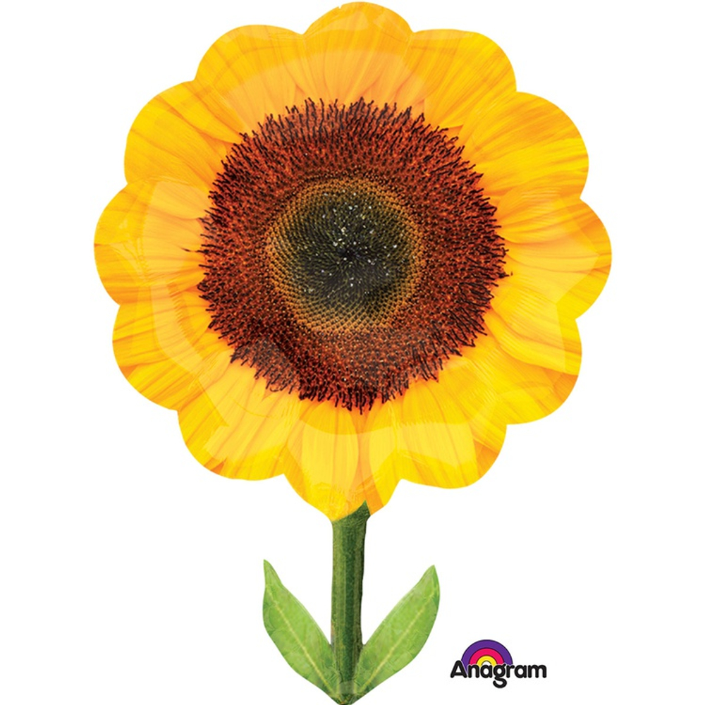 Шар Фольгированный Подсолнух. (Желтый)