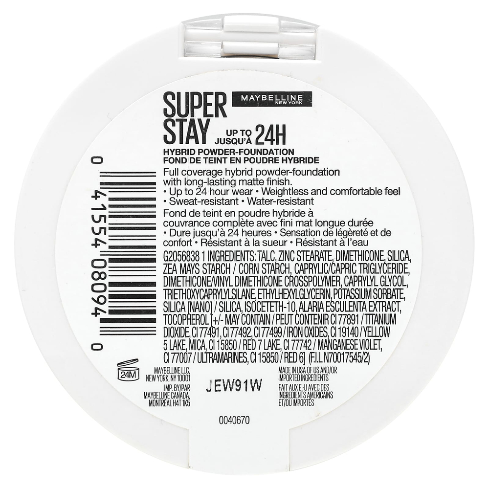 Maybelline, Super Stay, гибридная пудра-основа, 112, 6 г (0,21 унции)