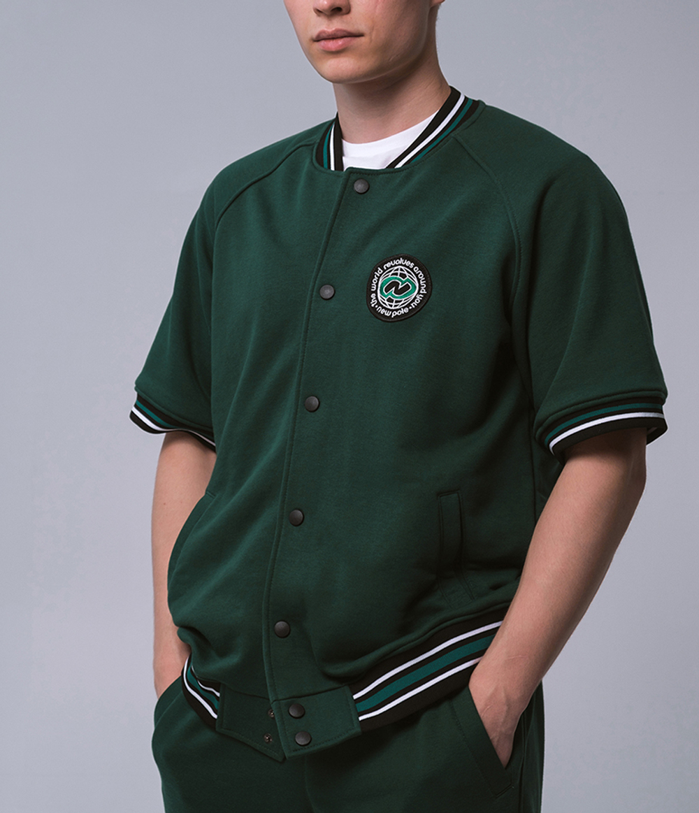 Short Sleeve Bomber Зеленый