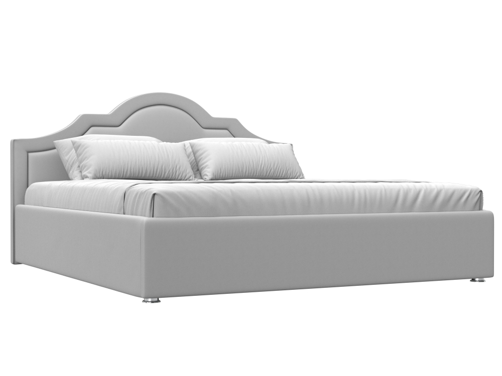 Кровать интерьерная Афина 180, Белый, Экокожа, 108281